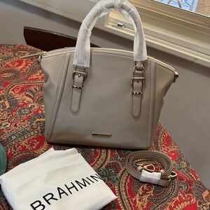 Brahmin Duxbury Satchel in the Moonstone collection - New Dust Bag & Tags
